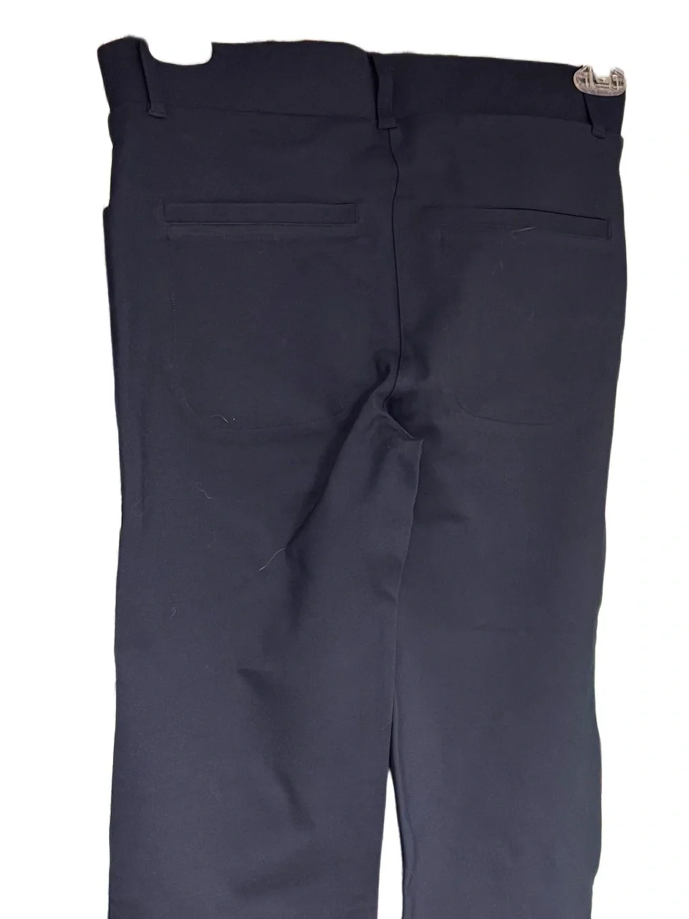 Betabrand Navy Straight-Leg Ponte Trousers - Picture 3 of 4